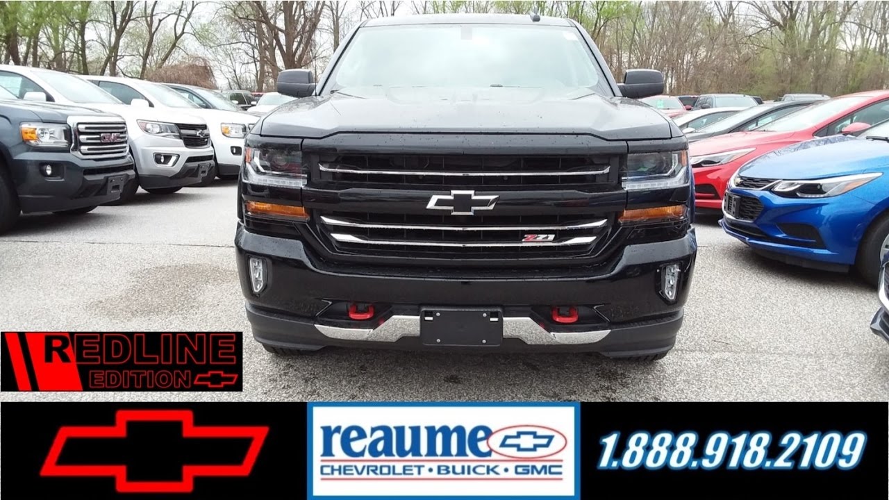 ReaumeChev NEW 2017 Chevrolet Silverado 1500 Z71 4x4 'Redline Edition