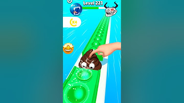 pop run 3d 🤯 new level up 221 #gameplay #shorts #gaming #funnyshorts