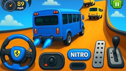 Crazy Bus Mega Ramp Impossible Racing   Bus Stunts Impossible Tracks   Android Gameplay Video P-05