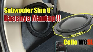 UNBOXING & REVIEW SUBWOOFER SLIM 8 INCH | CELLO W8SL