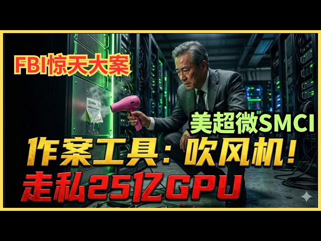 25亿GPU走私案告破！作案工具竟是一把吹风机？还原美超微SMCI惊天大案。英伟达有波折？