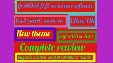 Gx 6605S f1 f2 series all hw203 new software with new look and airtel dolby audio OK +YouTube OK