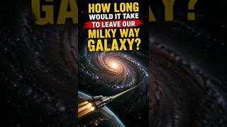 How Long Would It Take to Leave the ? #shortvideo #nasa #MilkyWay #Galaxy #SpaceFacts #Universe