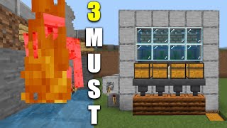 3 Must Know Farms for Everyone  Minecraft Bedrock 1.20+ Farms