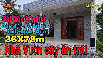 Nhà vườn Long An | Nhà cấp 4 | Nhà vườn cây ăn trái giá rẻ