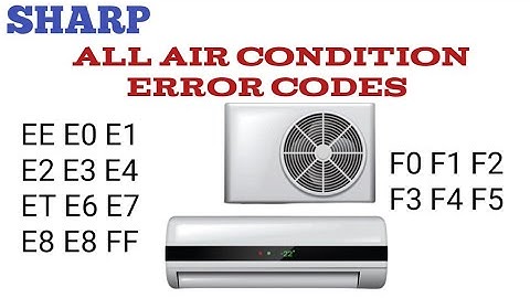 How to sharp air conditioner all error codes and solution,||Sharp ac error codes, #repair,
