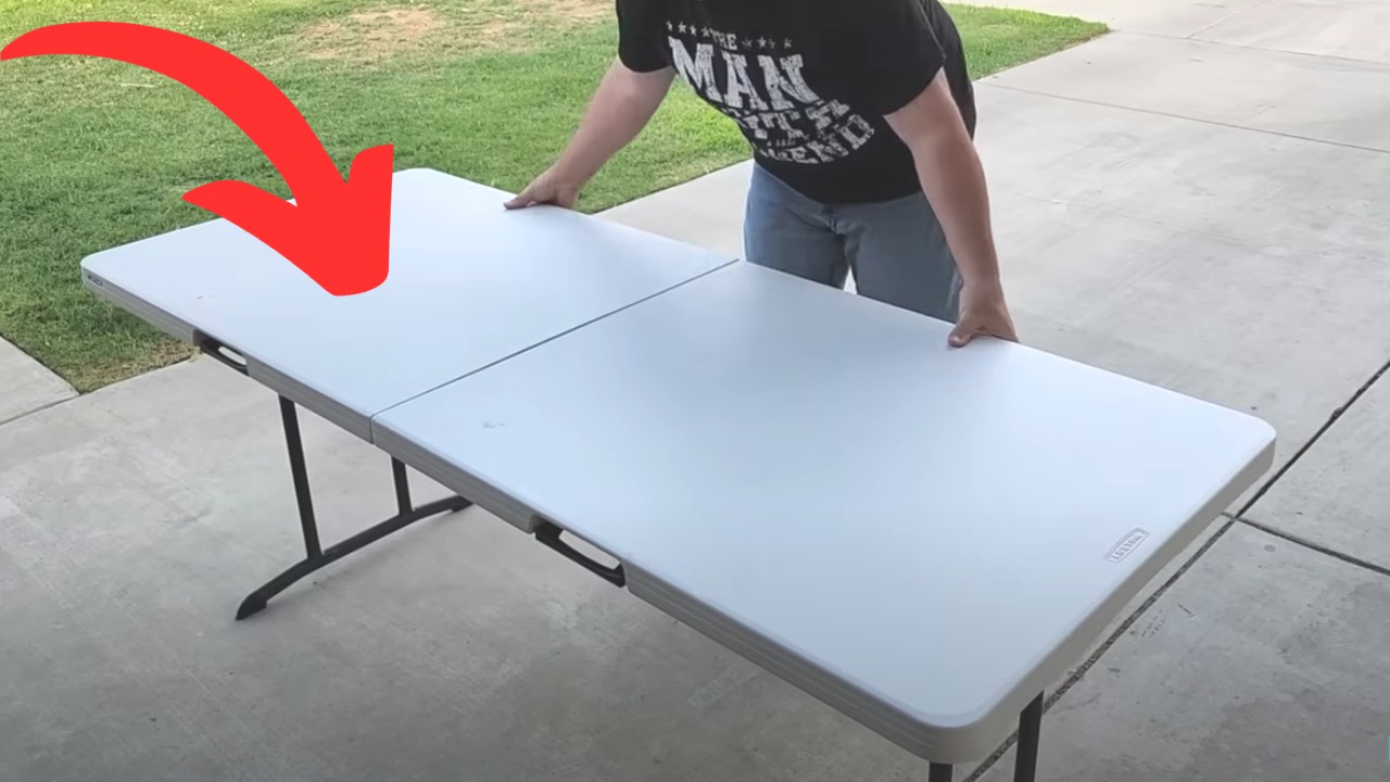 Genius DIY folding table hack for your dining room! 