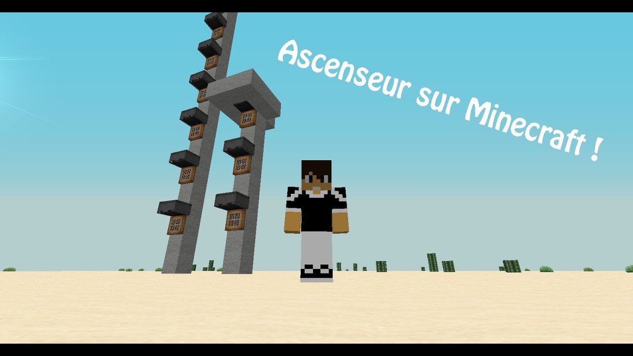 [TUTORIEL] - Comment Faire un Ascenseur sur Minecraft ! - YouTube