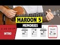 Maroon 5  memories  easy guitar tutorial chords