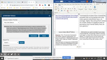 Research- Using Databases and Finding Citations