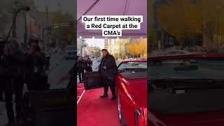 Pulled up to the red carpet in a candy red caddy 😂