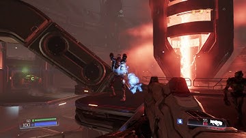Doom 2016 - Argent Energy Tower: Scale The Tower: Revenants, Hell Knights, Platforming Gameplay