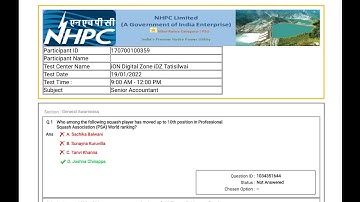 NHPC QUESTION PAPER 2022