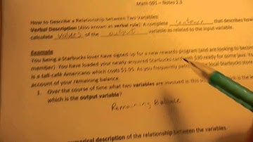 2.3 Video (1) - Verbal Rule Definition & Variable Identification