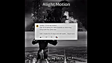 Gojira 1954 VS. King Kong 1933 (Same Size) #godzilla #kingkong #shorts