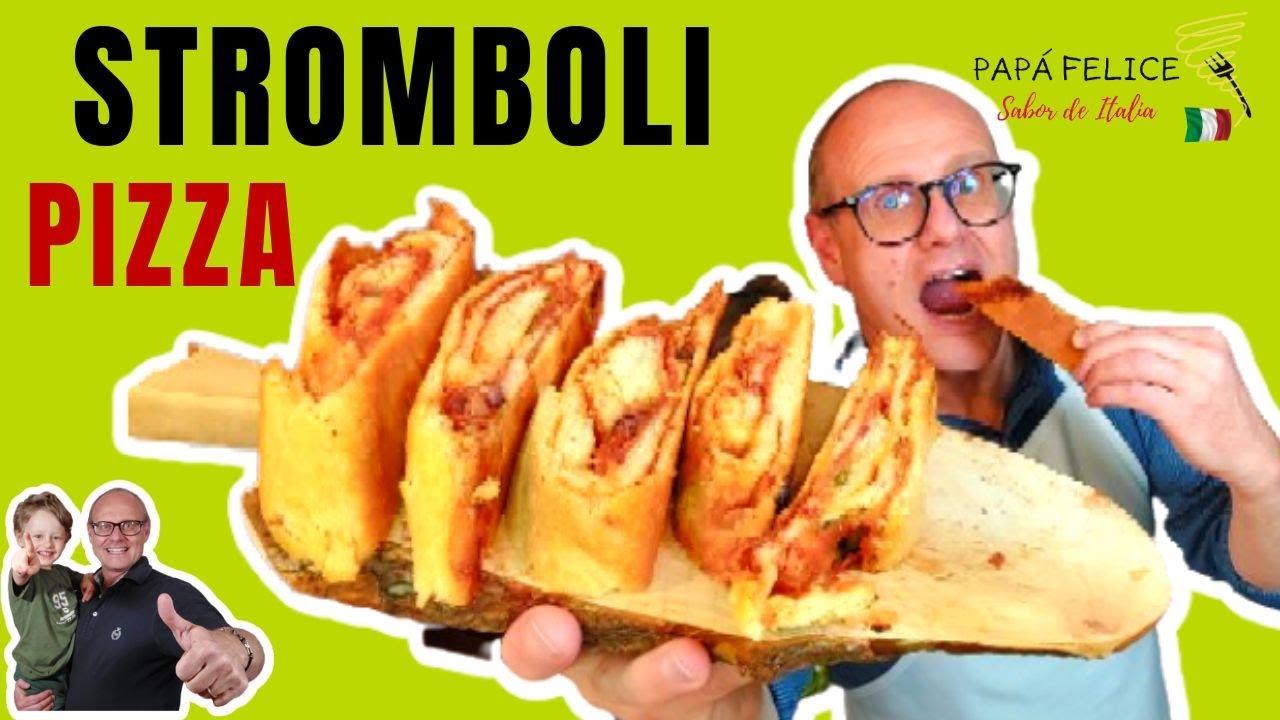 🇮🇹 PIZZA Stromboli. ¡Explosiva cómo un volcán!