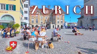 Switzerland Zurich  Stroll trought city to Münsterhof / 4K 60fps