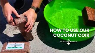 How to use coconut coir in the African Grower | Hydroponic System | Gardening made easy