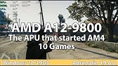 Amd A12 9800 Apu Test In 7 Games Youtube