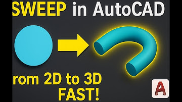 AutoCAD 3D SWEEP Command – Create 3D Shapes in Seconds!