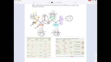Exercise 16.7 - Predicting Chemical Shifts in an 1H-NMR Spectrum
