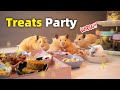 Surprising my hamsters with a mini treats buffet