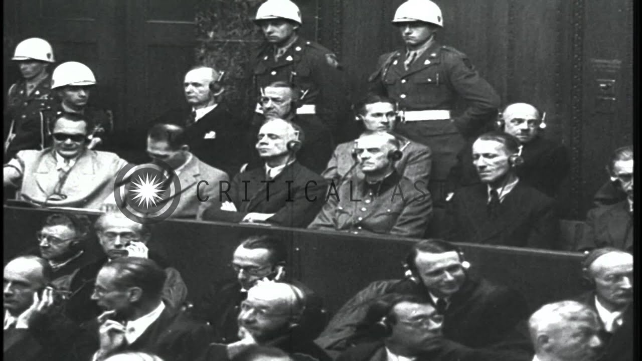 Nazi leaders at Nuremberg trials as judges sentence them in Germany HD ...