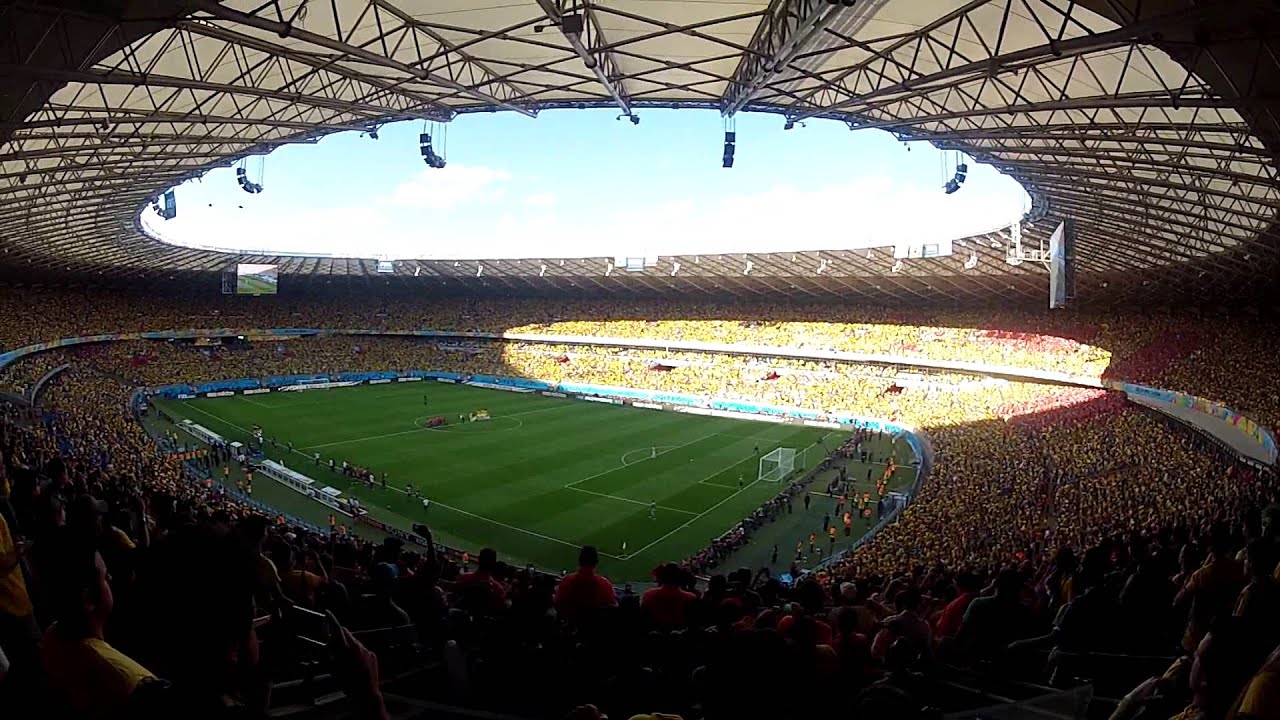 Belo Horizonte, Brazil. 28th June, 2014. Brazil kids fans (BRA)  Football/Soccer : FIFA World Cup Brazil 2014 round of 16 match between  Brazil and Chile at the Mineirao Stadium in Belo Horizonte