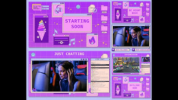 Retro Computer Pink Theme Stream Overlay – Vintage Aesthetic for Twitch & OBS