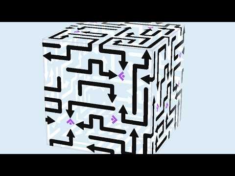 【ArrowCube - 3DPuzzle】レベル195攻略｜外周の特定と干渉ブロックの解体手順