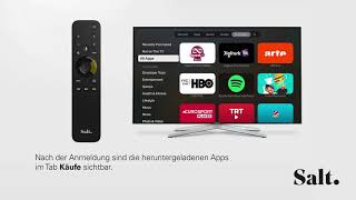 15. Eine Apple-ID hinzufügen, um Apps herunterzuladen - Salt TV Remote 2.0 screenshot 2