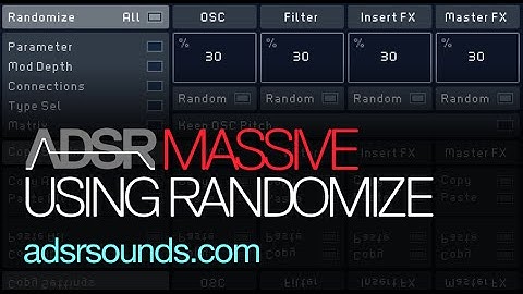 NI Massive Tutorial - Get Better Results With Randomize