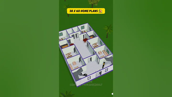 38 X 60   6 bedroom house plans 💞💞🥀💕 #erarman #home #house #shorteed