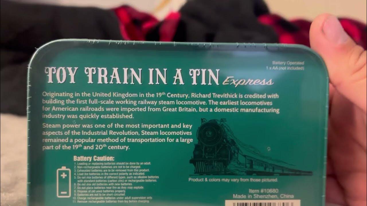 “Toy Train in a Tin” 15 train set review YouTube