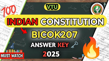 IC Answer Key 2025 | Answer key for indian Constituion 2025 exam
