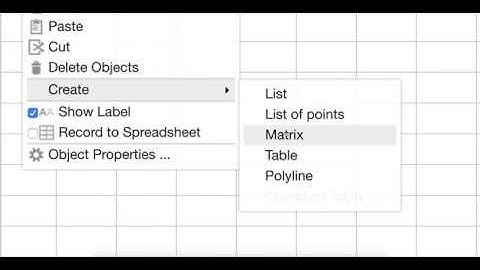 From Spreadsheet to Matrix: Super Easy in GeoGebra Classic