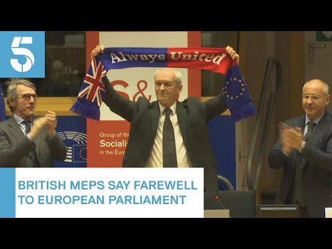 British Meps Bid Farewell To The European Parliament As They Sit For The Last Time | 5 News