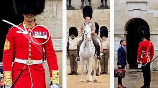 EXTREMELY RARE:  King Charles III's Birthday Parade Rehearsal at Horse Guards Parade in London