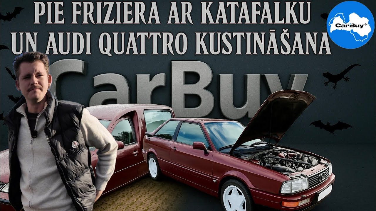 ⚰️BRAUCAM AR KATAFALKU PIE FRIZIERA UN KUSTINAM AUDI COUPE QUATTRO🦎