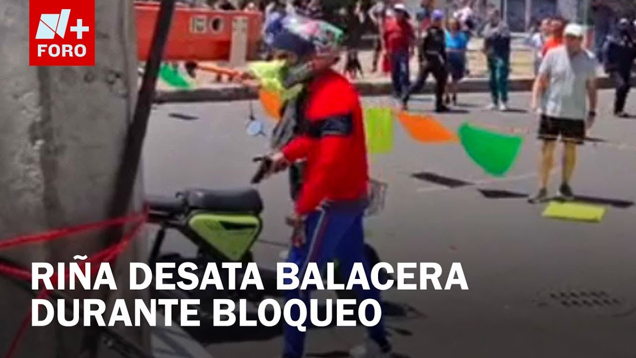Sujeto amenaza y dispara durante bloqueo en avenida Tláhuac, CDMX - Paralelo 23