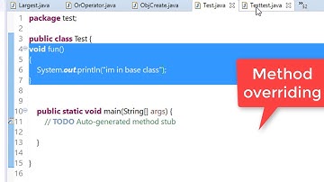 63. Method overriding in java