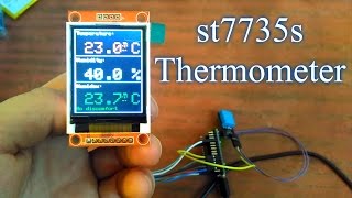 1.8 TFT LCD Display module ST7735S 128x160 Термометр (Ардуино)