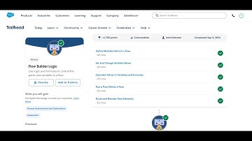 Route and Reorder Flow Elements | Flow Builder Logic | Trailhead | Salesforce | Virtual Internship