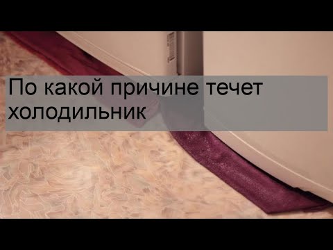 По какой причине течет холодильник