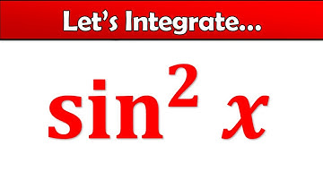 Integral of sin^2x - Integration Walkthrough (Trig Identities & Double Angle Formula)