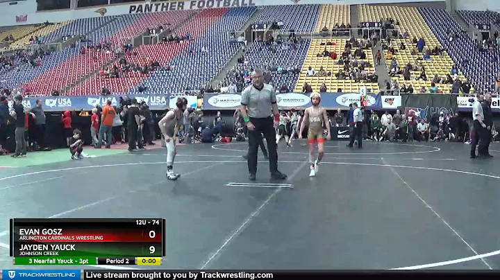 12U 74 Evan Gosz Arlington Cardinals Wrestling Vs ...