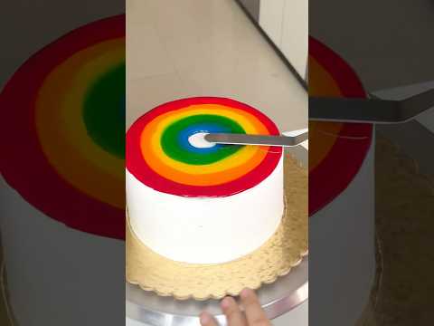 Rainbow Cake Ideas You Should Watch Cakeshorts Shortsfeed Rainbowcake Colourfulcake 