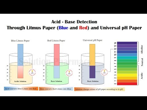 Litmus Paper = How to use Litmus Paper for pH determination (HINDI) By Solution Pharmacy