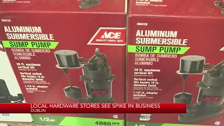 Local hardware stores see spike in business