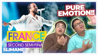 Slimane - Mon Amour (LIVE) | France 🇫🇷 | Second Semi-Final | Eurovision 2024 REACTION